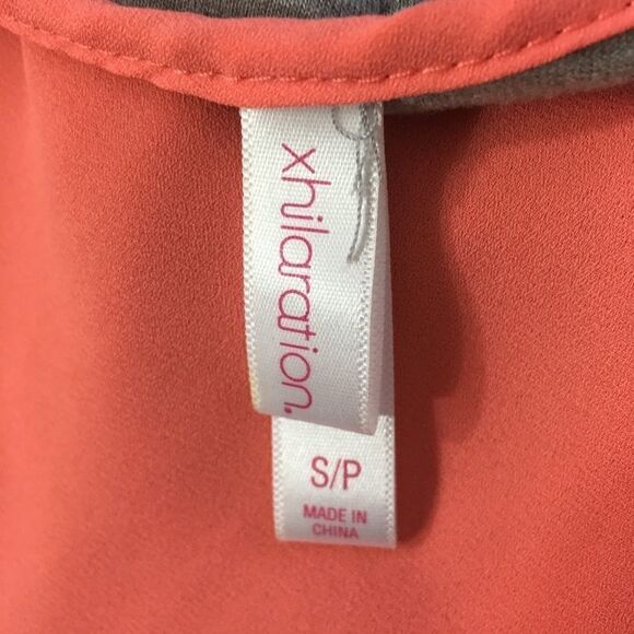 Xhilaration Orange And Grey Hi Low Top Size S - Picture 3 of 3